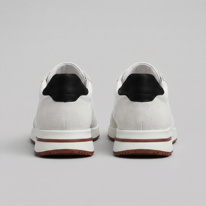 Men's Suede Panel Lace-Up Trainers