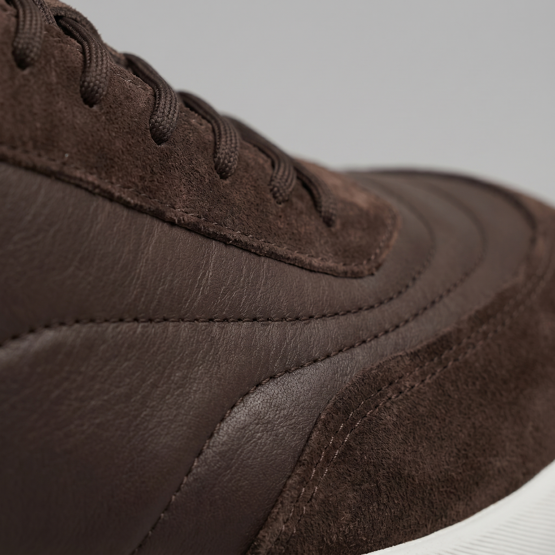 Men's Suede Panel Lace-Up Trainers