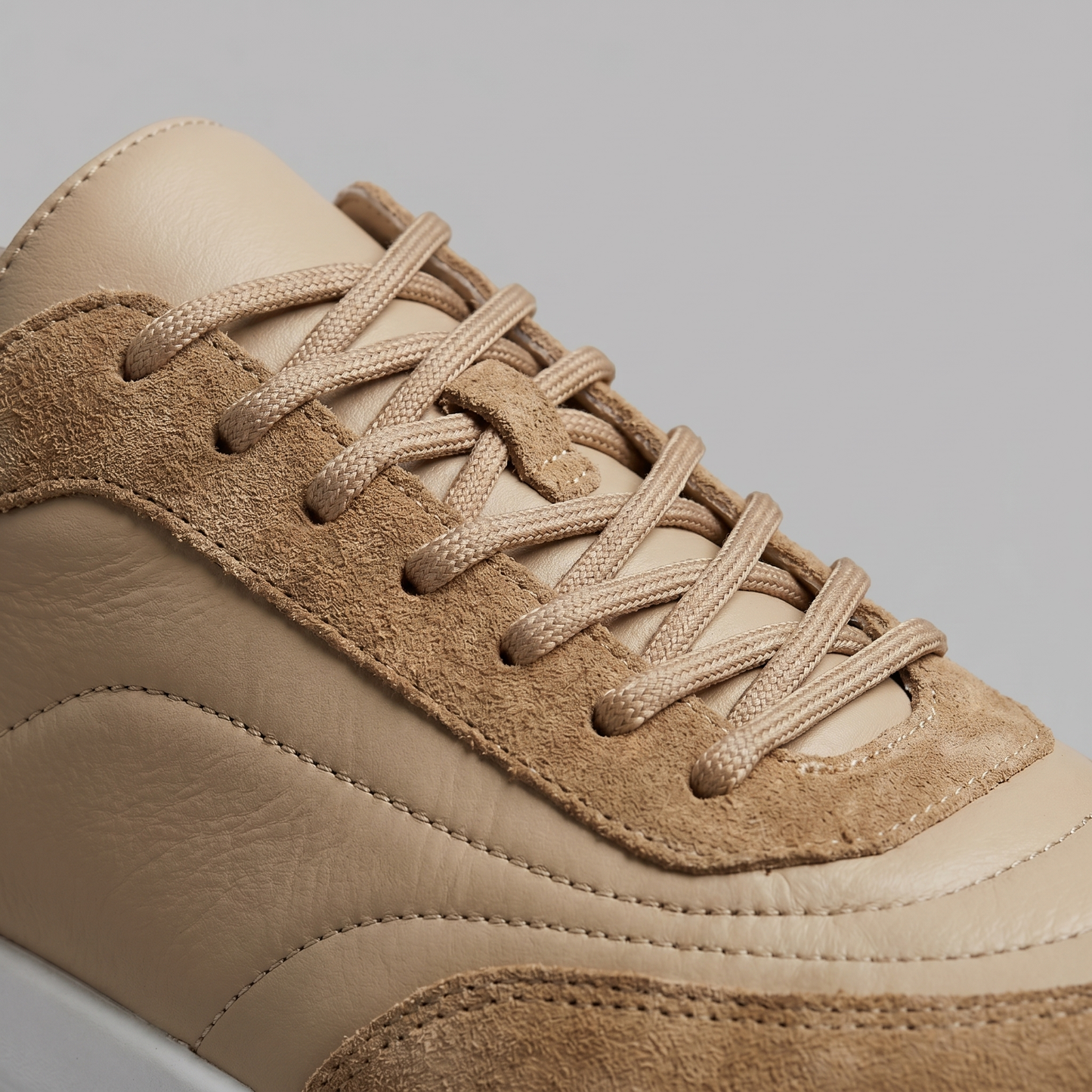 Men's Suede Panel Lace-Up Trainers