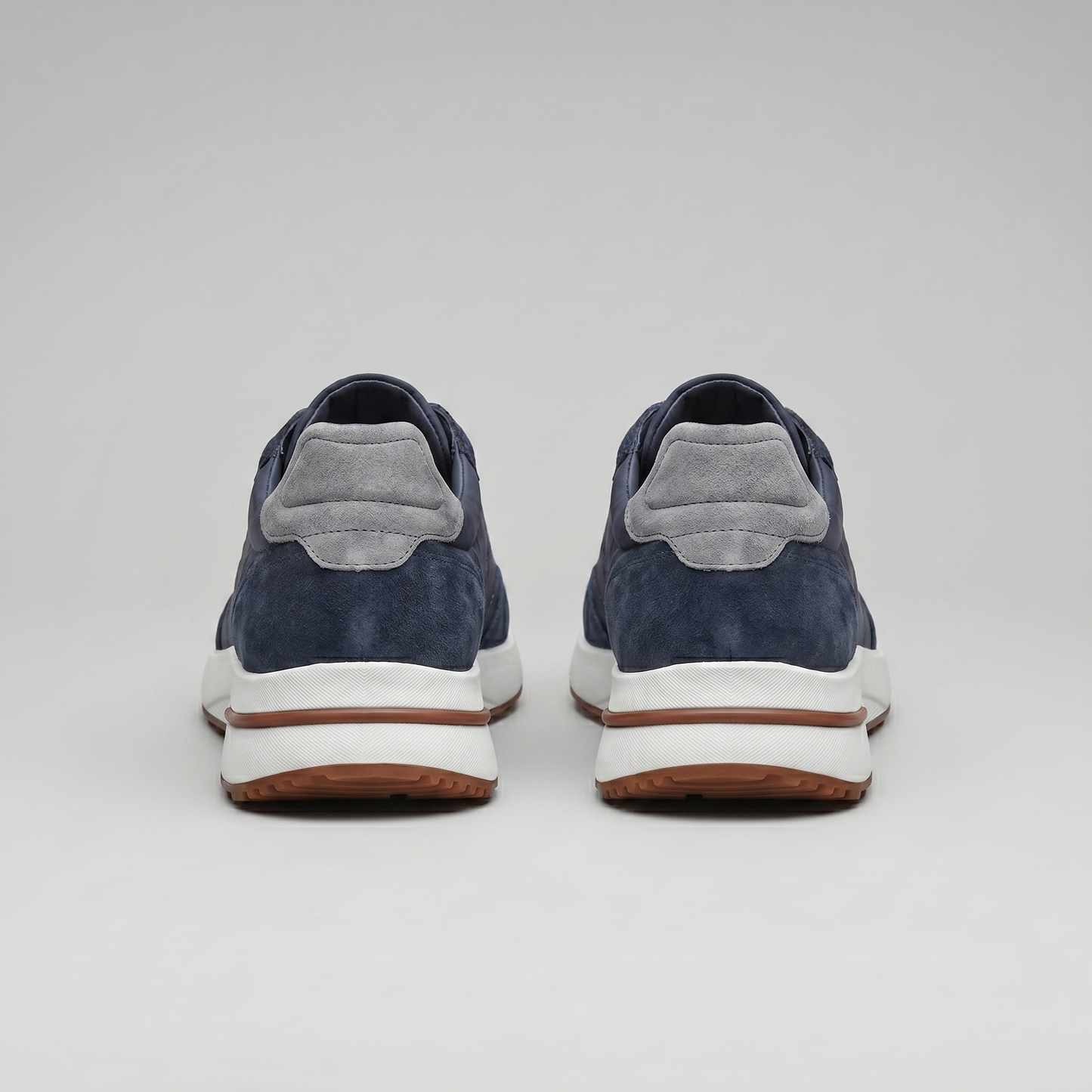Men's Suede Panel Lace-Up Trainers