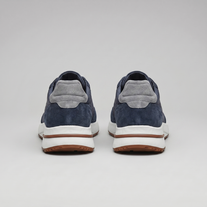 Men's Suede Panel Lace-Up Trainers