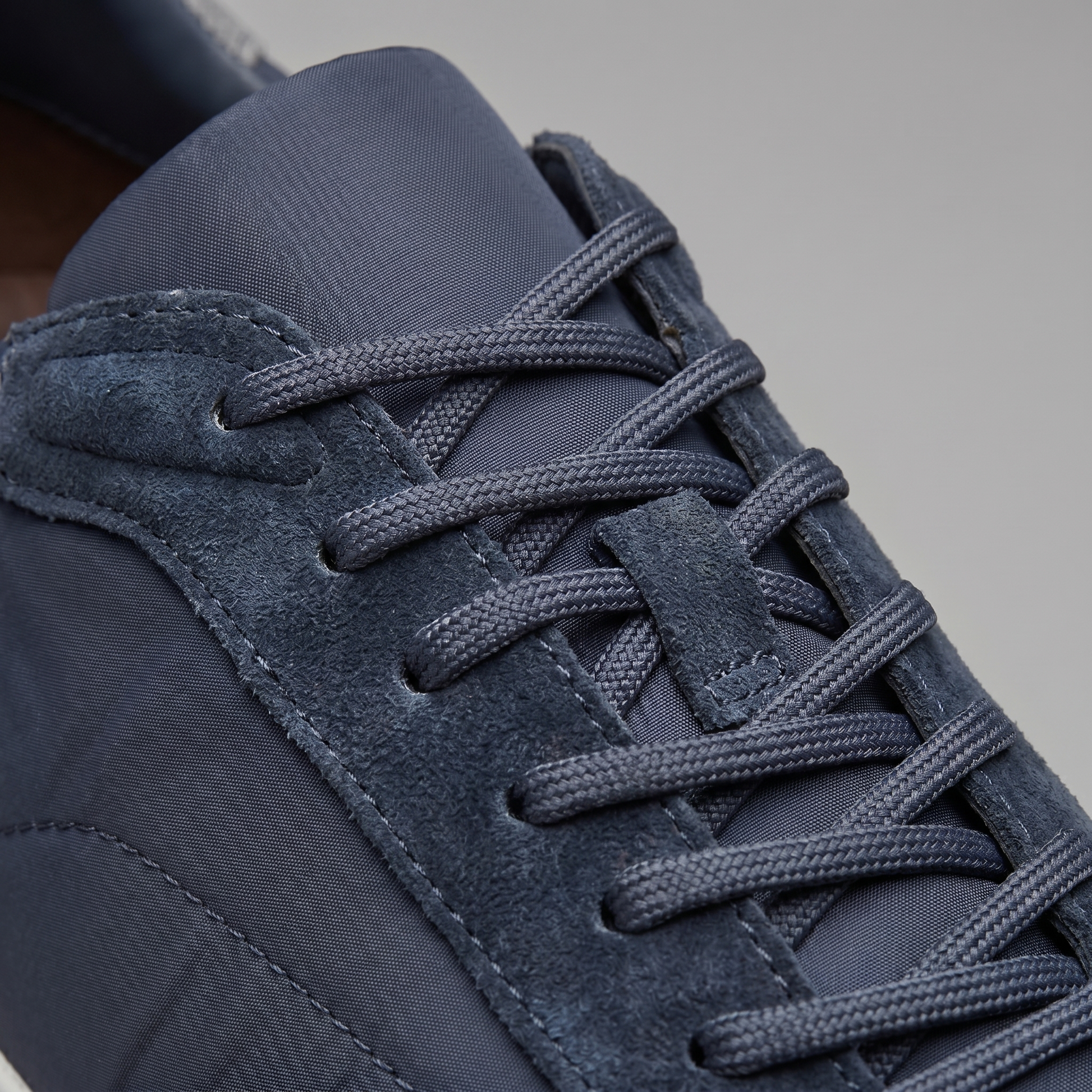 Men's Suede Panel Lace-Up Trainers