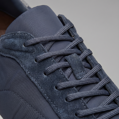 Men's Suede Panel Lace-Up Trainers
