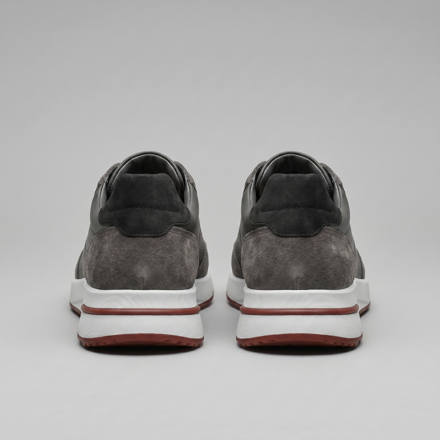 Men's Suede Panel Lace-Up Trainers