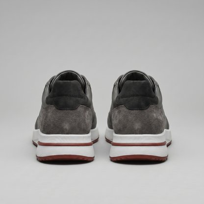 Men's Suede Panel Lace-Up Trainers