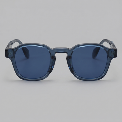 Men's Vintage Square Sunglasses with Dark Lenses