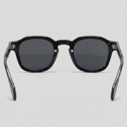 Men's Vintage Square Sunglasses with Dark Lenses