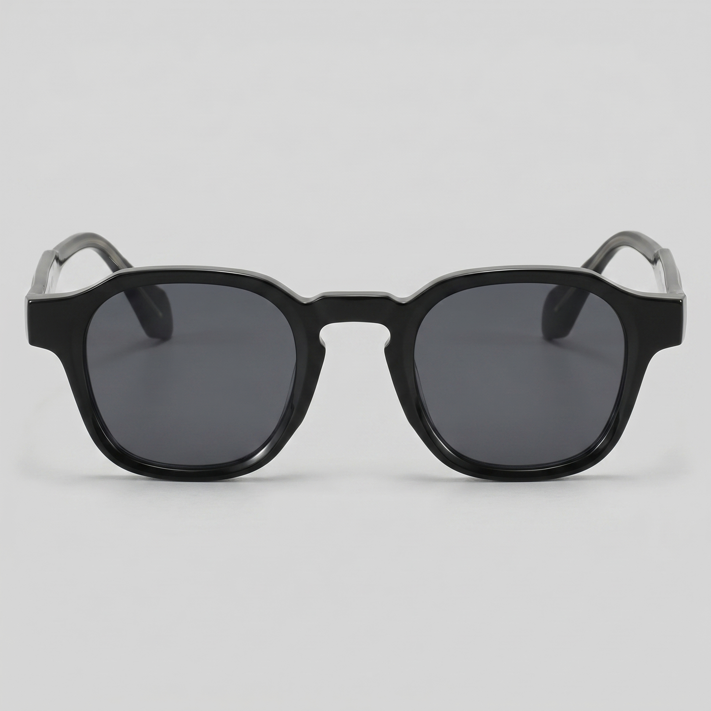 Men's Vintage Square Sunglasses with Dark Lenses