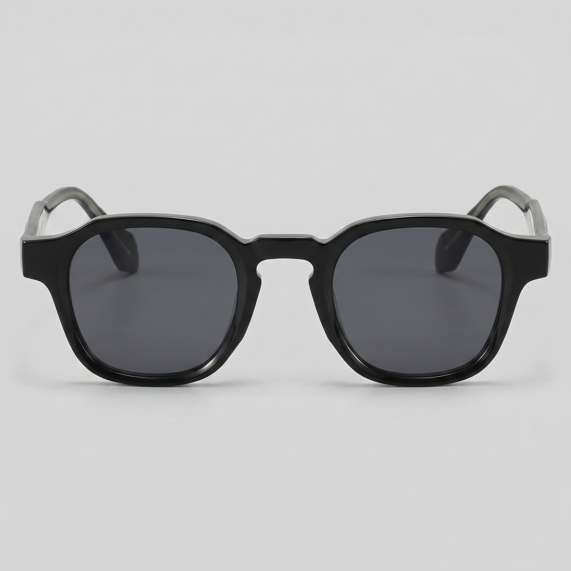 Men's Vintage Square Sunglasses with Dark Lenses