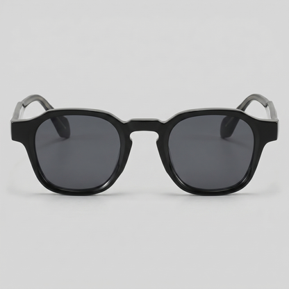 Men's Vintage Square Sunglasses with Dark Lenses