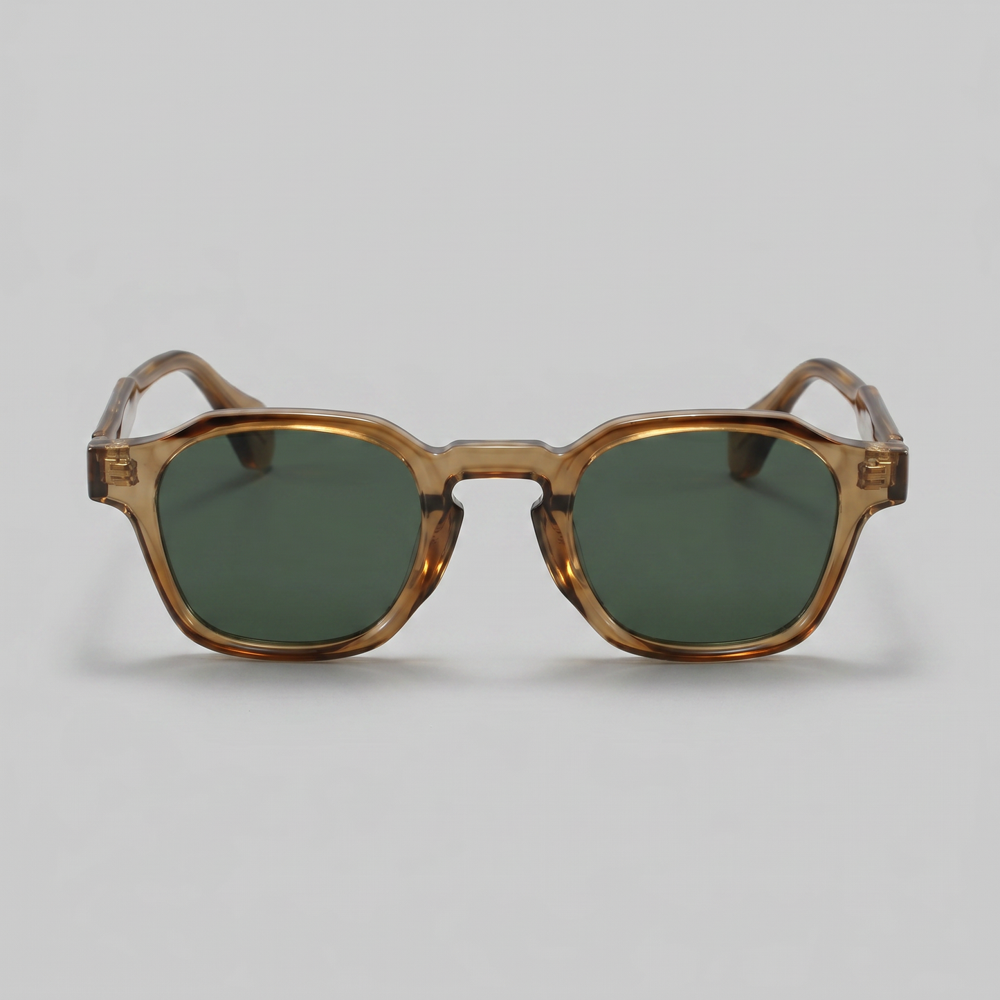 Men's Vintage Square Sunglasses with Dark Lenses