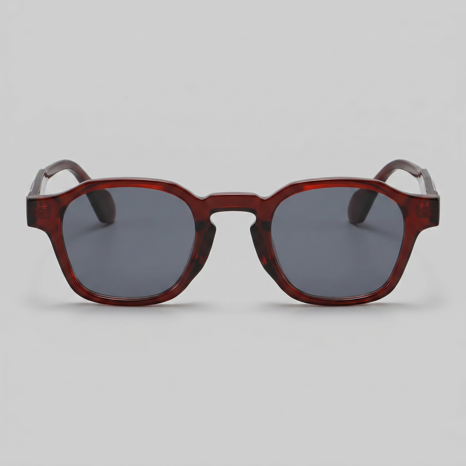 Men's Vintage Square Sunglasses with Dark Lenses