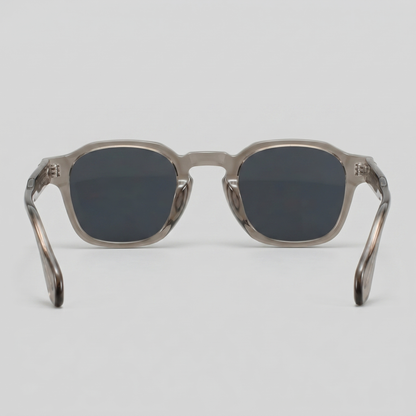 Men's Vintage Square Sunglasses with Dark Lenses