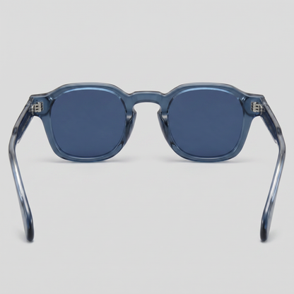 Men's Vintage Square Sunglasses with Dark Lenses