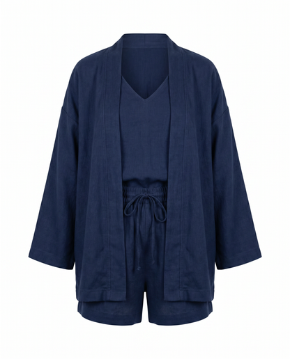 Claudia Linen Three-Piece Co-ord Set