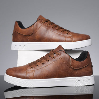 Stellan | Men’s Leather-Look Lace-Up Sneakers