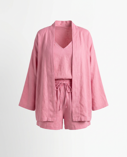 Claudia Linen Three-Piece Co-ord Set