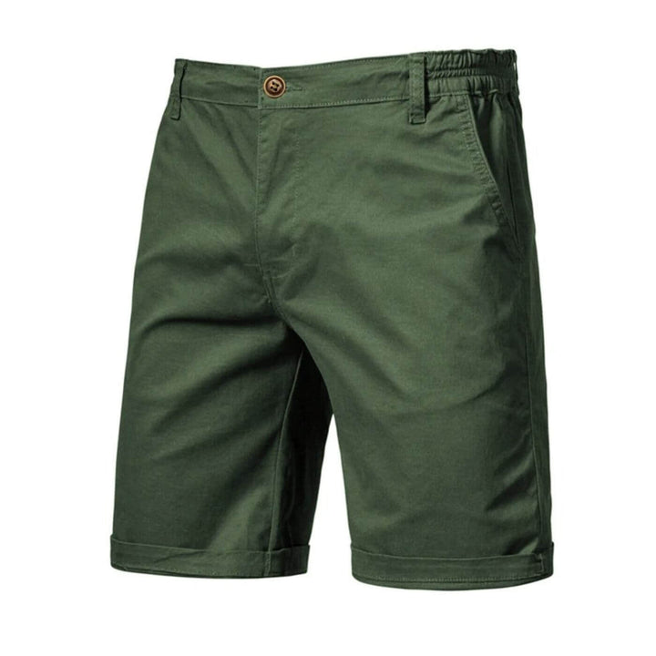 Men's Lightweight Casual Shorts - Tailored Fit — Green