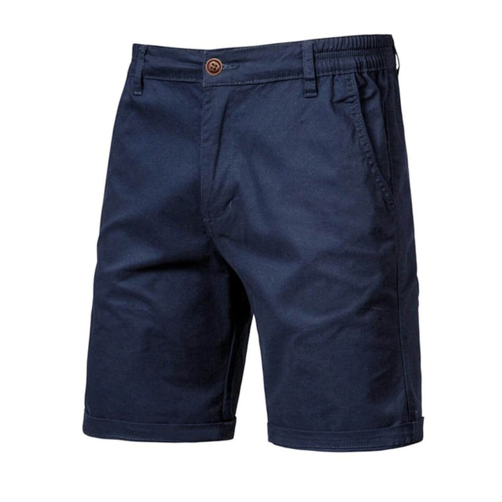 Men's Lightweight Casual Shorts - Tailored Fit — Navy Blue