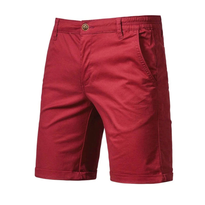 Men's Lightweight Casual Shorts - Tailored Fit — Red