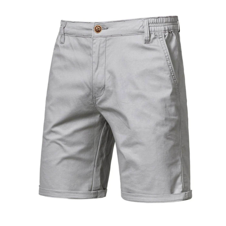Men's Lightweight Casual Shorts - Tailored Fit — Light Grey