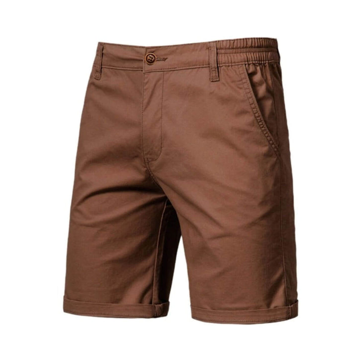 Men's Lightweight Casual Shorts - Tailored Fit — Brown