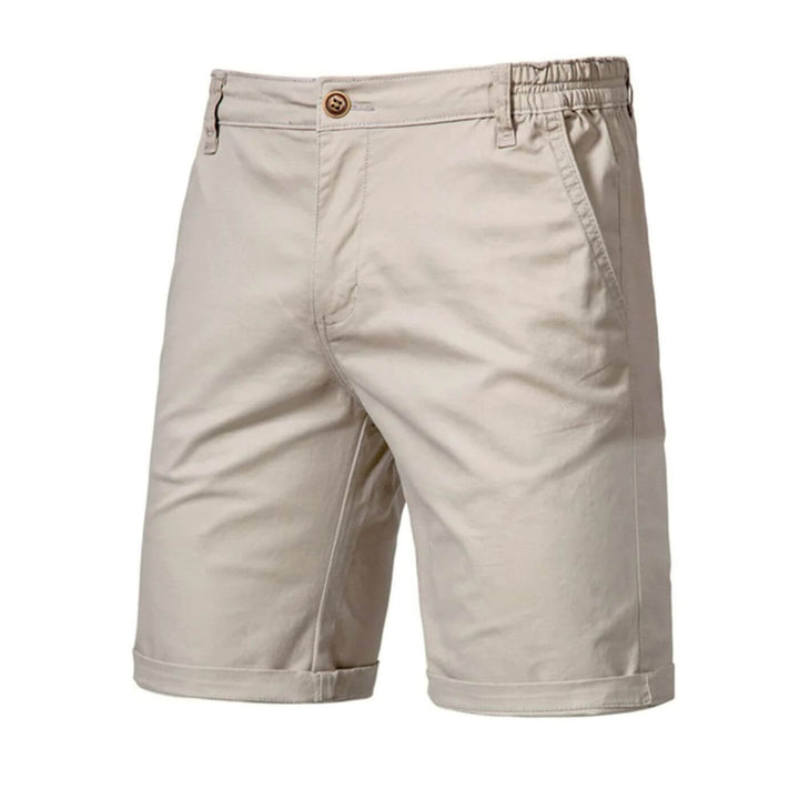 Men's Lightweight Casual Shorts - Tailored Fit — Beige