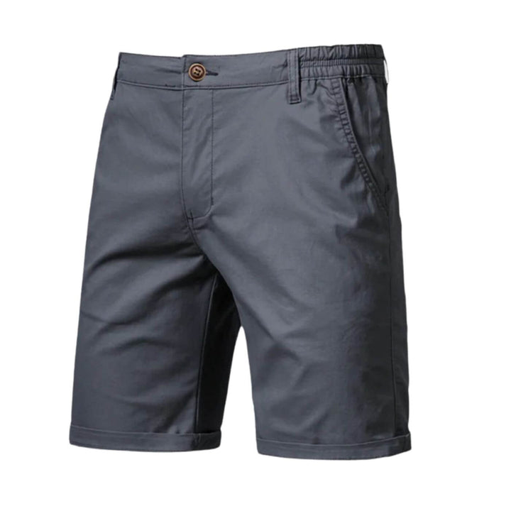 Men's Lightweight Casual Shorts - Tailored Fit — Grey