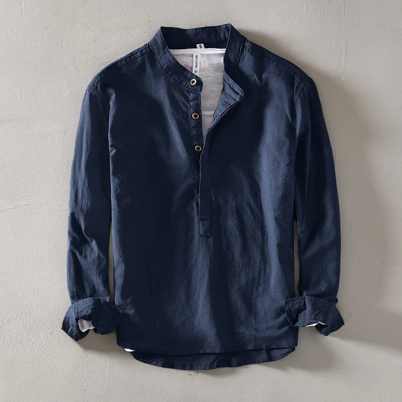 Nevio | Men’s Long Sleeve Henley Shirt