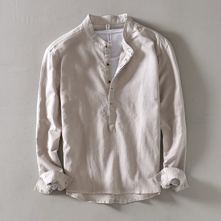 Nevio | Men’s Long Sleeve Henley Shirt