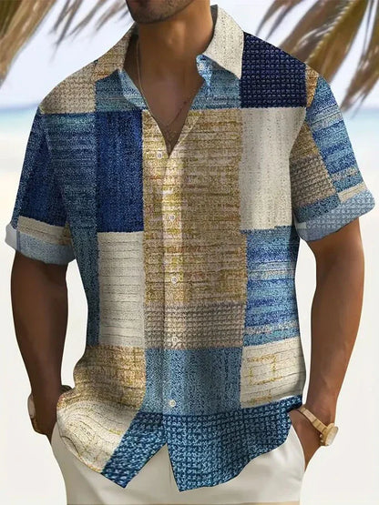 Luca | Vintage Patchwork Summer Shirt