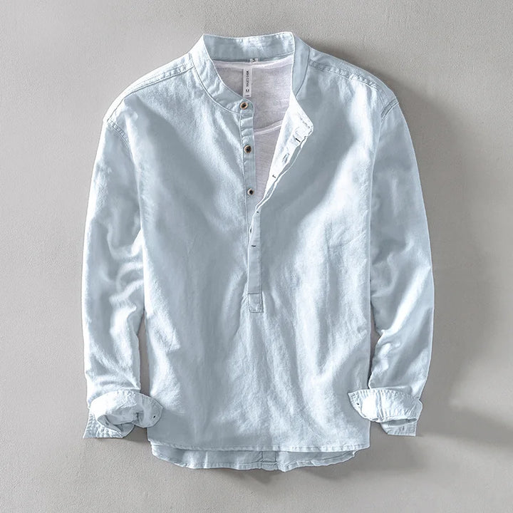 Nevio | Men’s Long Sleeve Henley Shirt