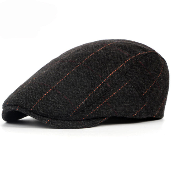 Edward | Heritage Pinstripe Stitch Flat Cap