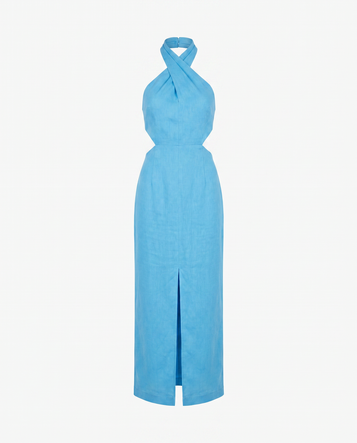 Adele Bohemian Halter Linen Dress