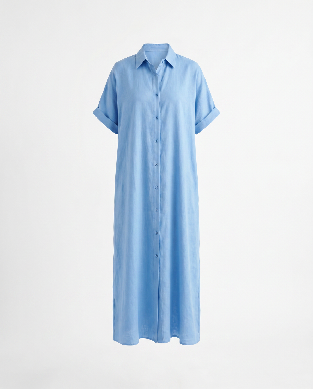 Gemma Belted Linen Shirt Dress