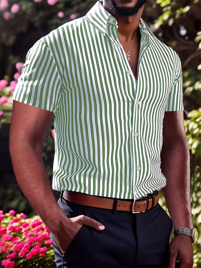 Owen | Refined Striped Short Sleeve Shirt