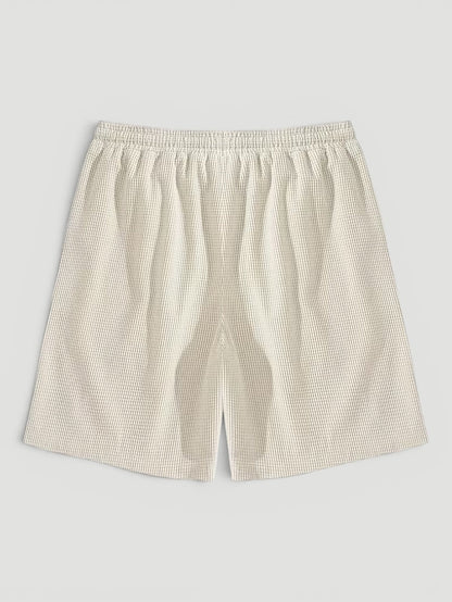 Ellmont London | Men’s Summer Drawstring Breathable Textured Shorts