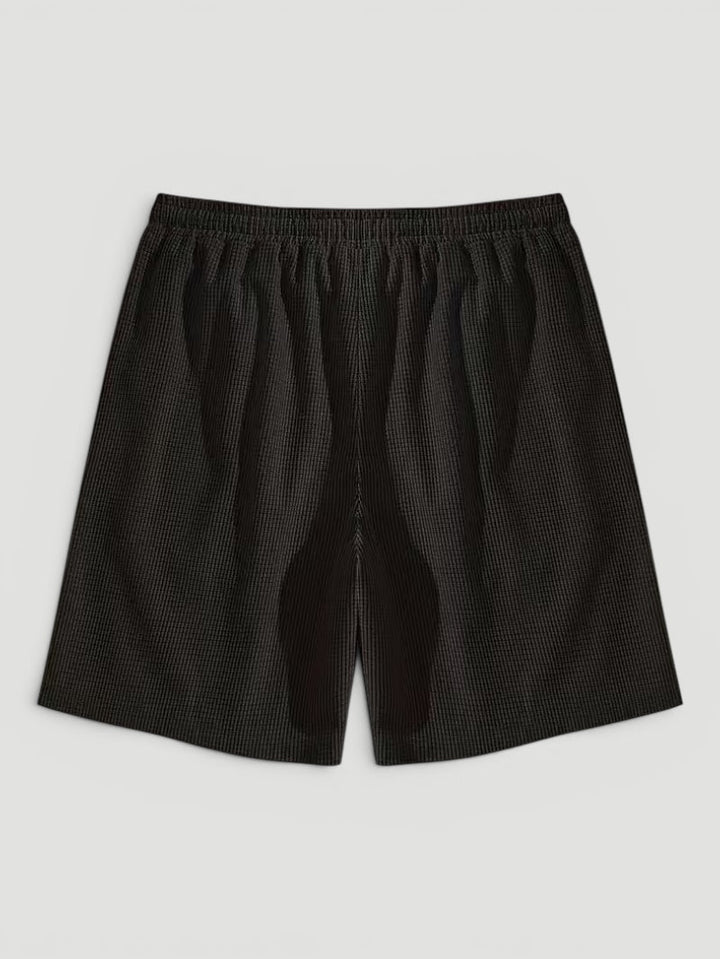 Ellmont London | Men’s Summer Drawstring Breathable Textured Shorts