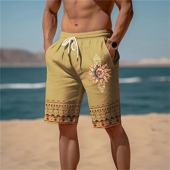 Tom Hollinger | Bedruckte Strandshorts mit Sonnenmotiv