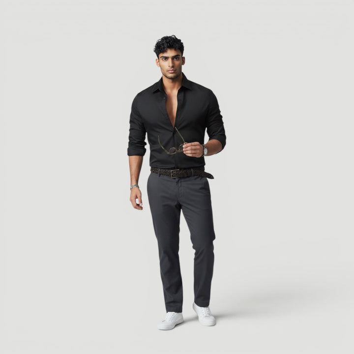 Ellmont London | Men’s Minimalist Button Shirt Smart Casual Style