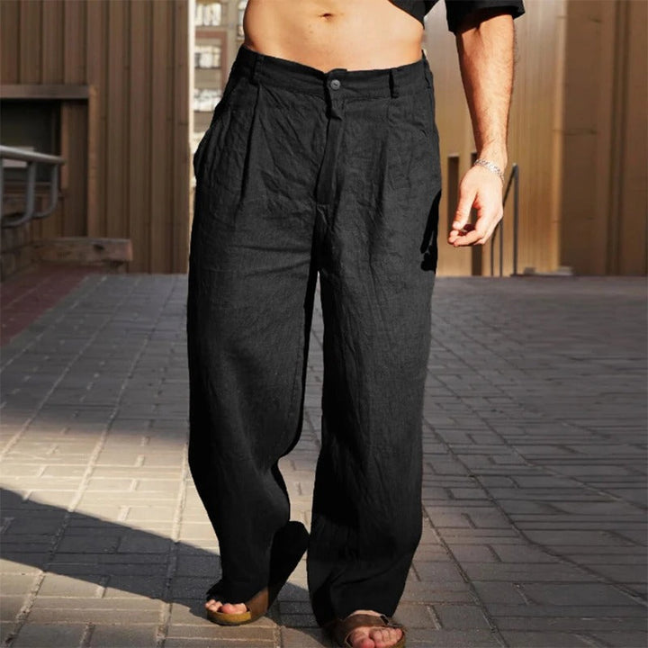 Tom Hollinger | Weite Sommerhose aus Leinenmix