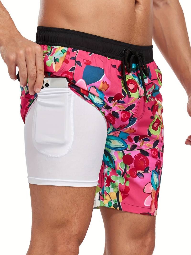 Henry | Flamingo Print Swim Trunks