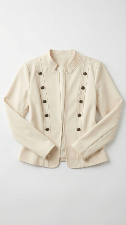 Victoria Military-Blazer mit Zierknöpfen