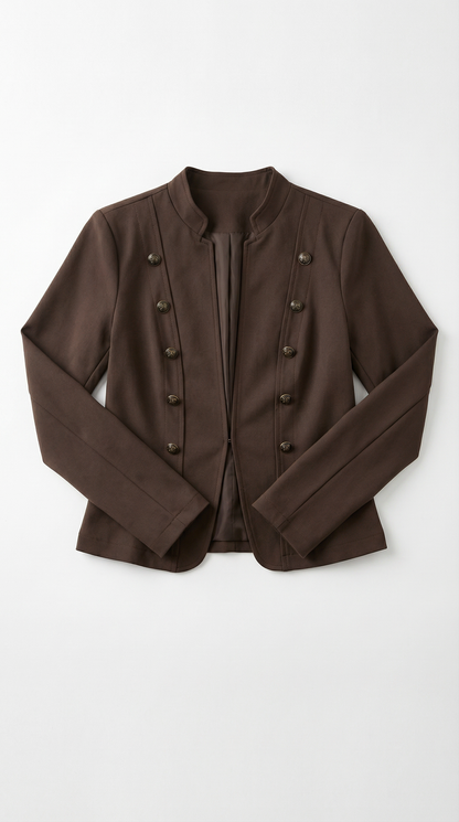 Victoria Military-Blazer mit Zierknöpfen