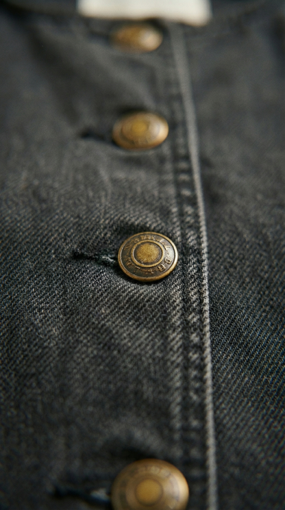Savanna – Damen-Denim-Zweiteiler mit Weste und Weitem Bein