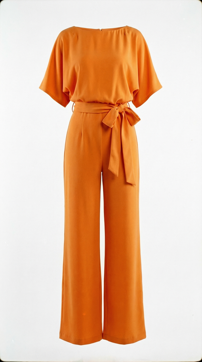 Floriana – Eleganter Damen-Jumpsuit mit Taillenband