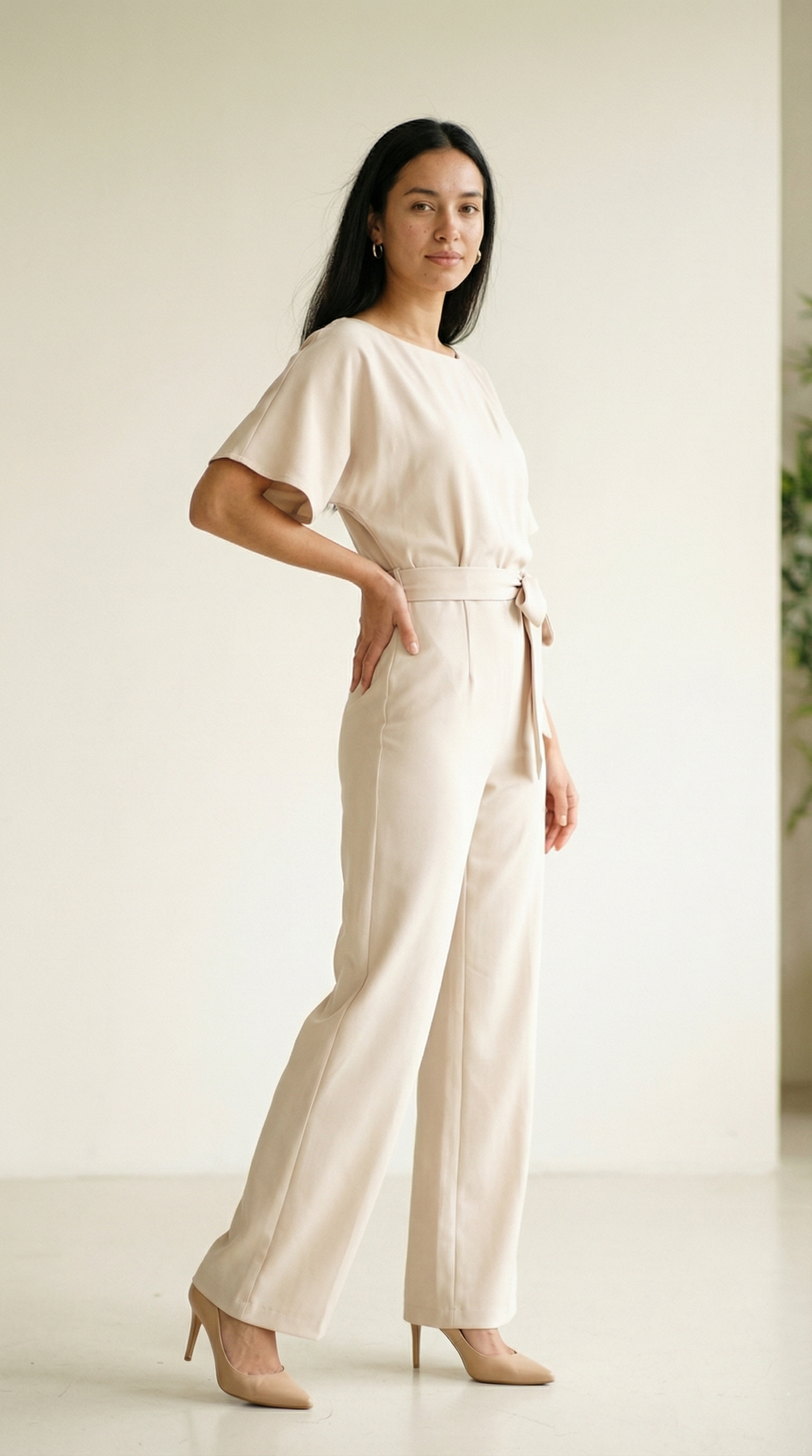 Floriana – Eleganter Damen-Jumpsuit mit Taillenband
