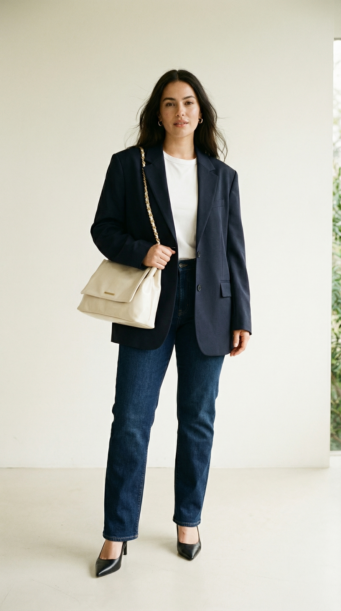 Celestina – Elegante Schultertasche mit Kettenhenkeln in Lederoptik