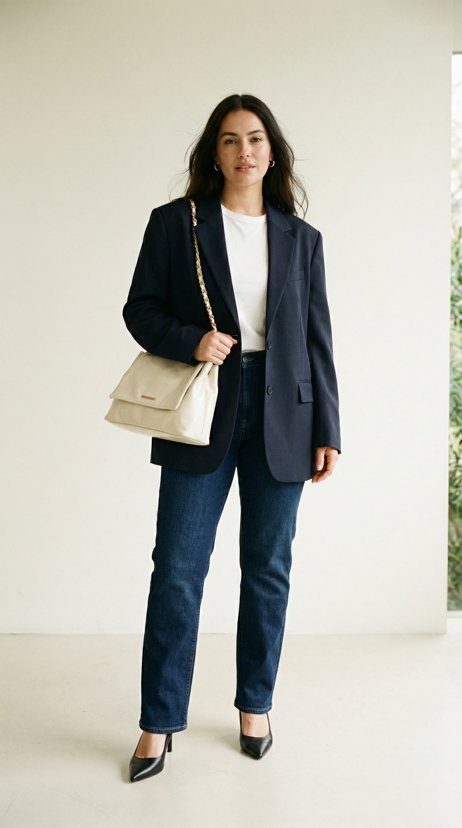 Celestina – Elegante Schultertasche mit Kettenhenkeln in Lederoptik