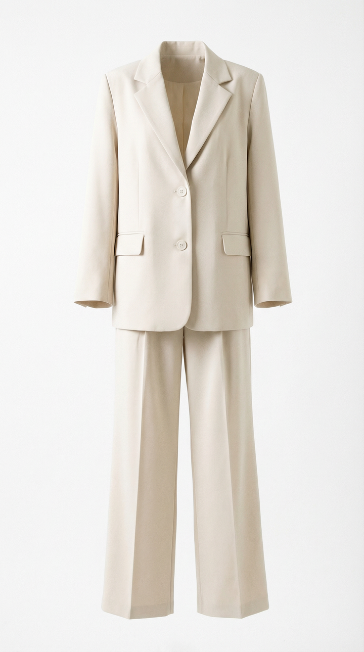 Hosenanzug Damen mit Oversized-Blazer und Wide-Leg-Hose – Alessandra